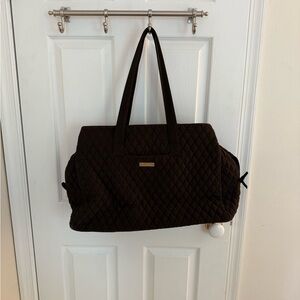 Vera Bradley quilted brown weekender